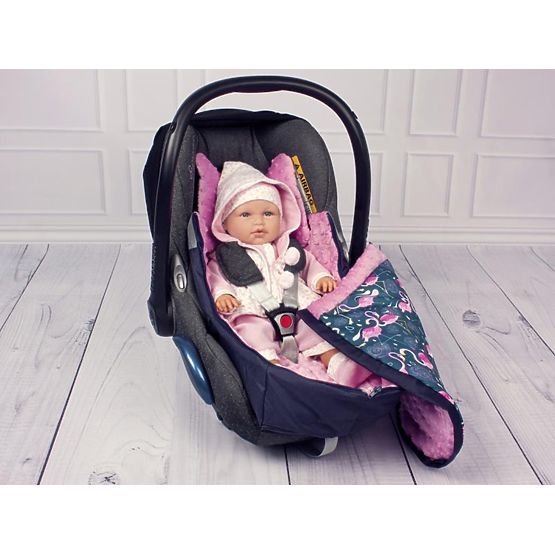 Car seat bag Minky - Flamingos
