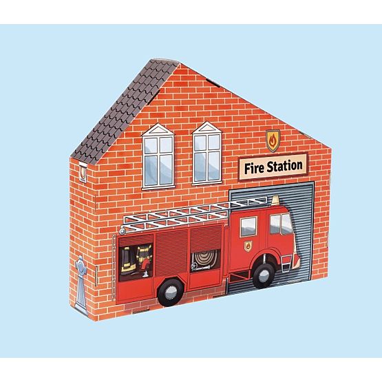 Cardboard fire station