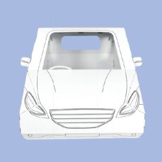 Cardboard toy car Alien