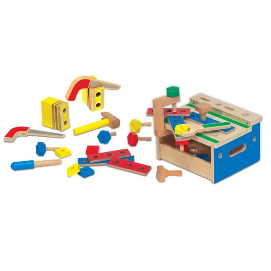 Carpentry workshop with tools