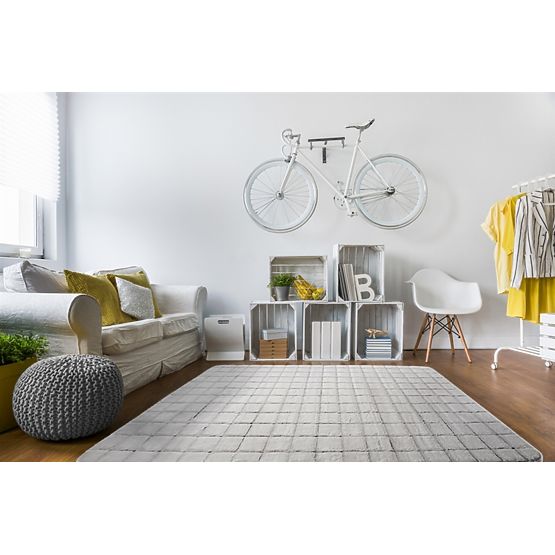Carpet 3D BRICK silver