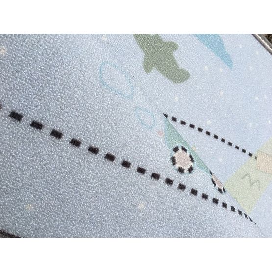 Children's rug Treasure Map - blue