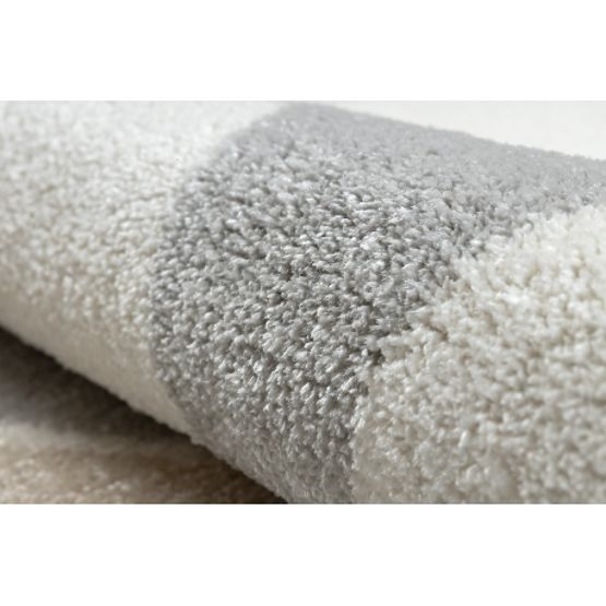 Carpet FUSION 0213 White/Dark Pink - Geometric, Modern, Abstract