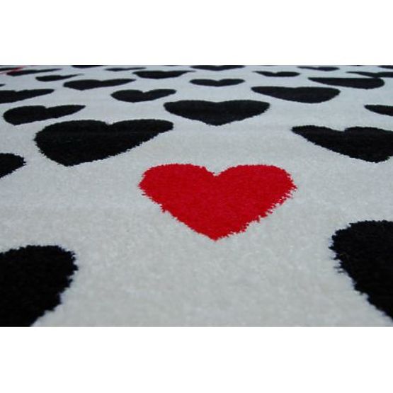 Carpet SKETCH - F755 cream/black - heart