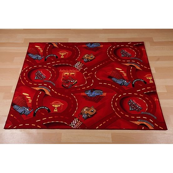 CARS Children's Rug - Red Streets