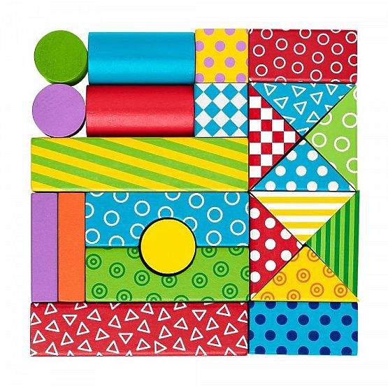 Cart with Blocks 35 pcs