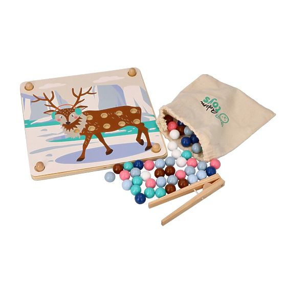 Catch and Assemble Arctic Animals Marble Puzzle