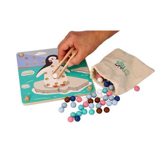 Catch and Assemble Arctic Animals Marble Puzzle