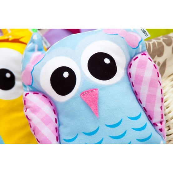 Cheerful owlish family