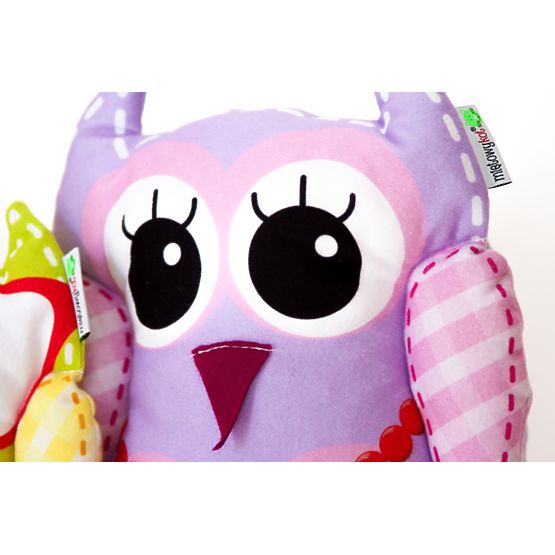 Cheerful owlish family