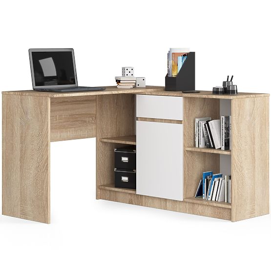 CHEST OF DRAWERS B-17 CLP PK SONOMA / WHITE