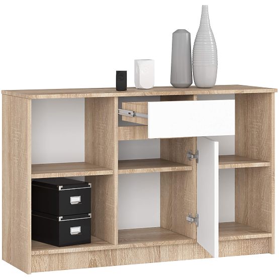 CHEST OF DRAWERS B-17 CLP PK SONOMA / WHITE