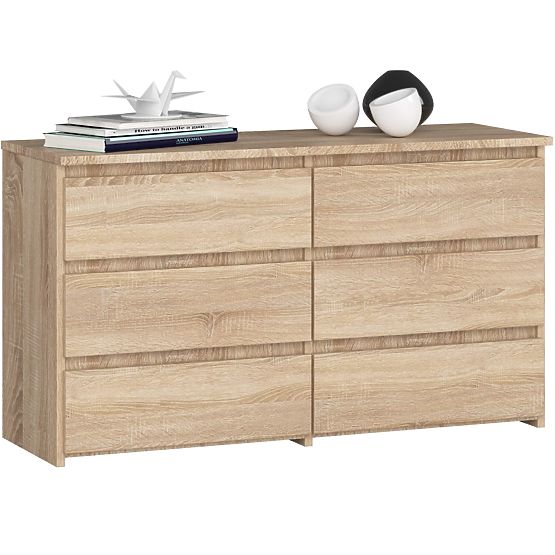 CHEST OF DRAWERS CL100 6SZ PK OAK SONOMA
