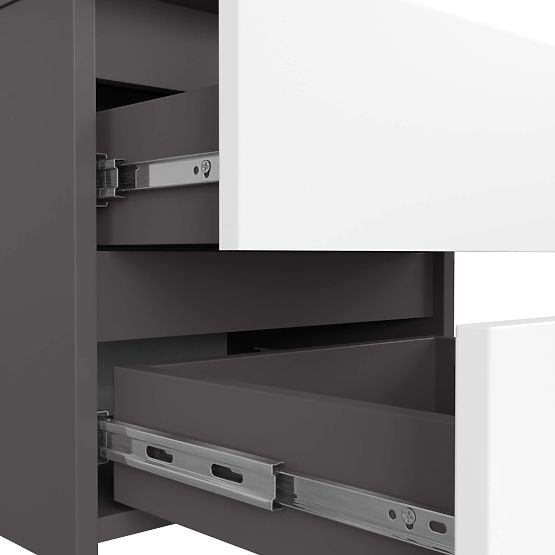 CHEST OF DRAWERS CL2 2SZ CLP GRAPHITE GRAY / WHITE