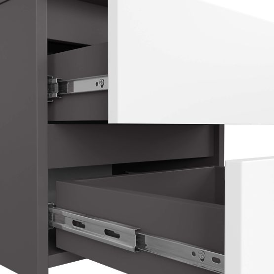 CHEST OF DRAWERS CL2 2SZ CLP GRAPHITE GRAY / WHITE