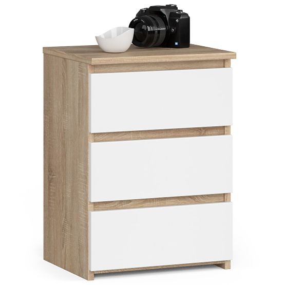 CHEST OF DRAWERS CL3/40 PK OAK SONOMA / WHITE