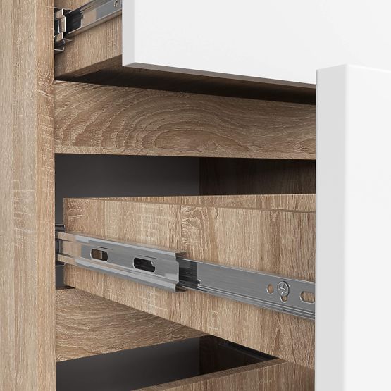 CHEST OF DRAWERS CL4 PK OAK SONOMA / WHITE