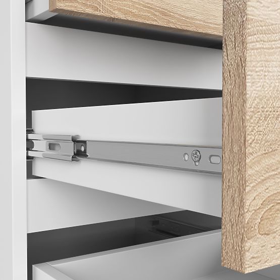 CHEST OF DRAWERS CL5 PK WHITE / OAK SONOMA