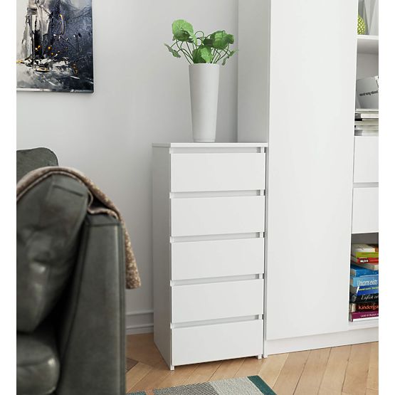 CHEST OF DRAWERS CL5 PK WHITE