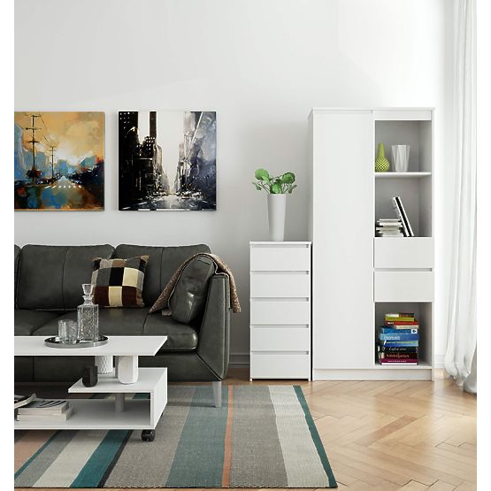 CHEST OF DRAWERS CL5 PK WHITE