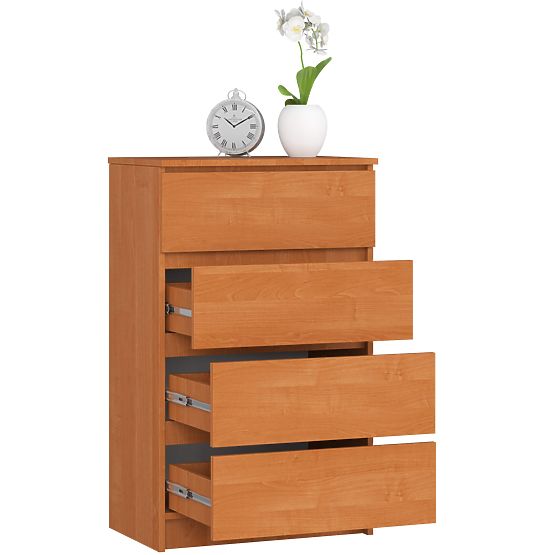 CHEST OF DRAWERS K 60 cm 4 DRAWERS ALDER