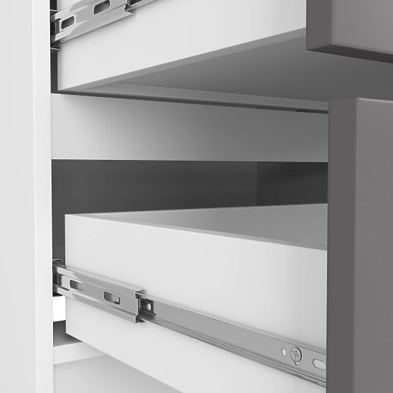 CHEST OF DRAWERS K120 4SZ CLP PK WHITE / GRAY