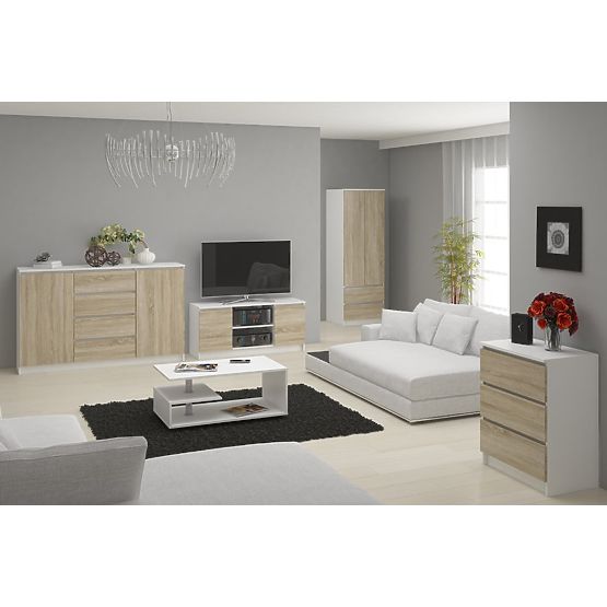 CHEST OF DRAWERS K120 6SZ CLP PK WHITE / SONOMA