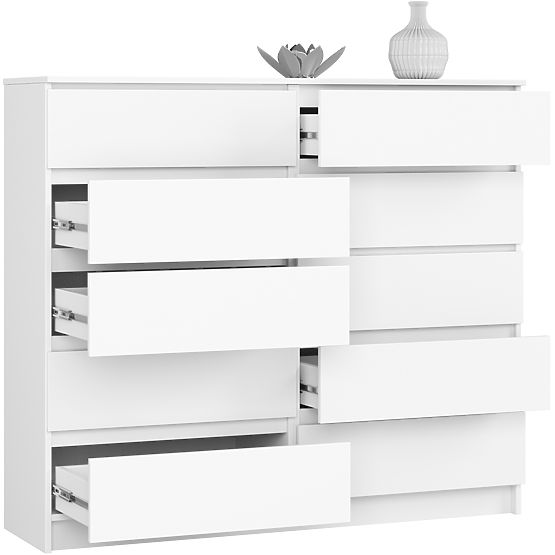CHEST OF DRAWERS K140 10SZ CLP PK WHITE