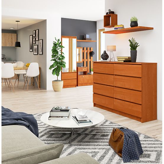 CHEST OF DRAWERS K140 8SZ CLP ALDER