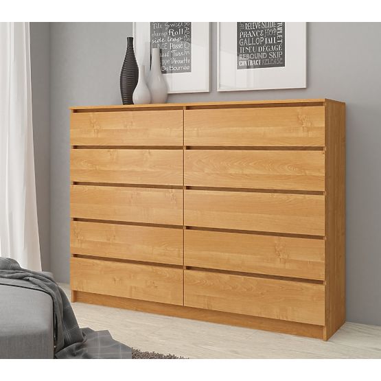 CHEST OF DRAWERS K160 10SZ CLP ALDER