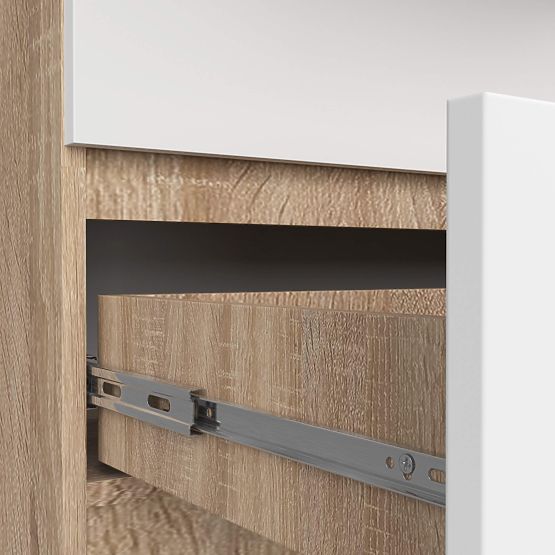 CHEST OF DRAWERS K160 10SZ CLP PK OAK SONOMA / WHITE