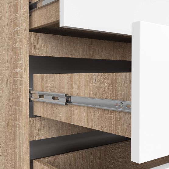 CHEST OF DRAWERS K160 8SZ CLP PK OAK SONOMA / WHITE