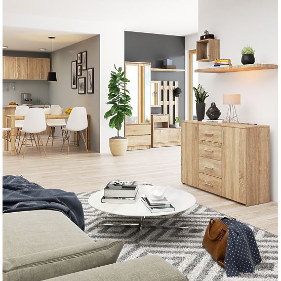 CHEST OF DRAWERS K45 PK OAK SONOMA
