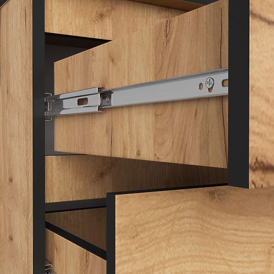 CHEST OF DRAWERS K60 3SZ CLP PK CRAFT OAK