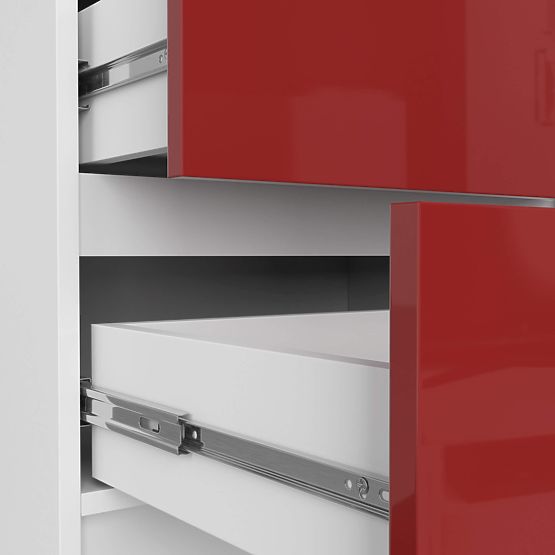 CHEST OF DRAWERS K60 5SZ CLP PK RED GLOSS