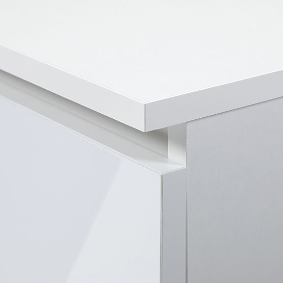 CHEST OF DRAWERS K60 5SZ CLP PK WHITE GLOSS