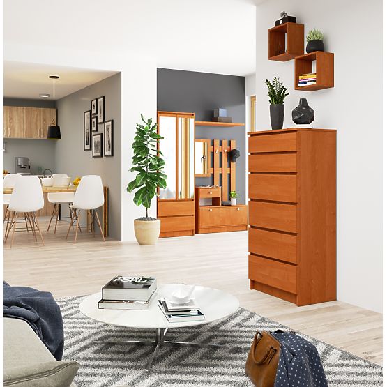 CHEST OF DRAWERS K60 6SZ CLP PK ALDER