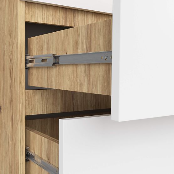 CHEST OF DRAWERS K60 6SZ CLP PK ARTISAN OAK / WHITE