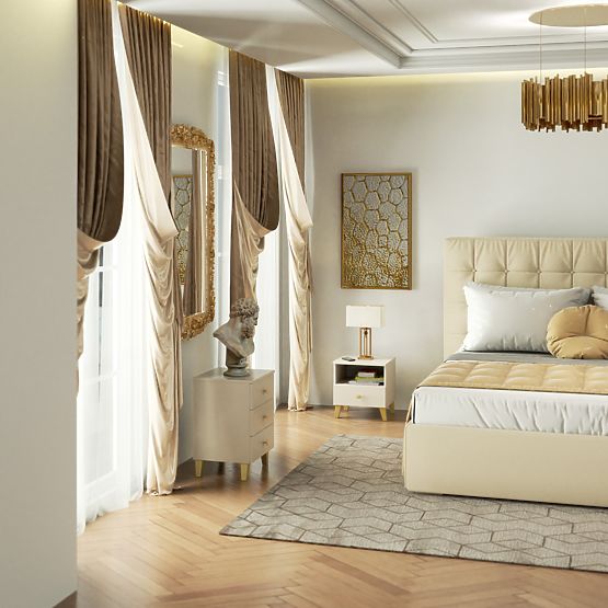 CHEST OF DRAWERS MOBI K-03 CASHMERE GOLD
