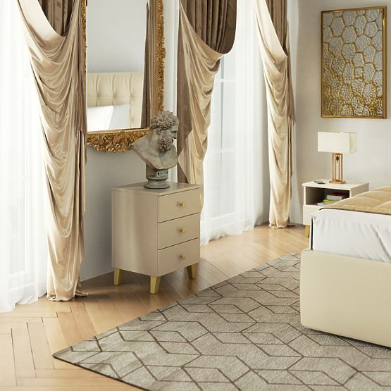 CHEST OF DRAWERS MOBI K-03 CASHMERE GOLD