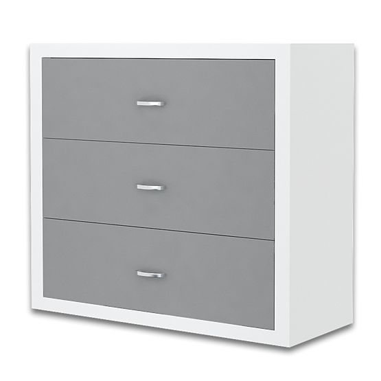 Chest of Drawers Philip - white-gray
