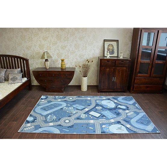 Children's anti-skid rug Street blues