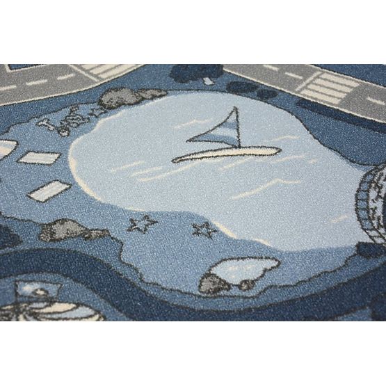 Children's anti-skid rug Street blues