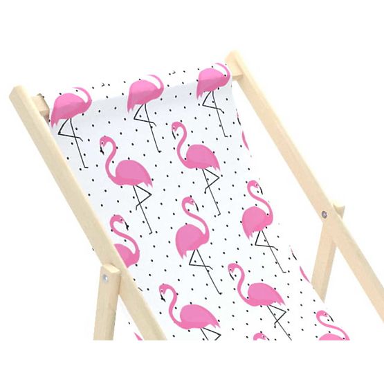 Children's beach lounger Flamingos