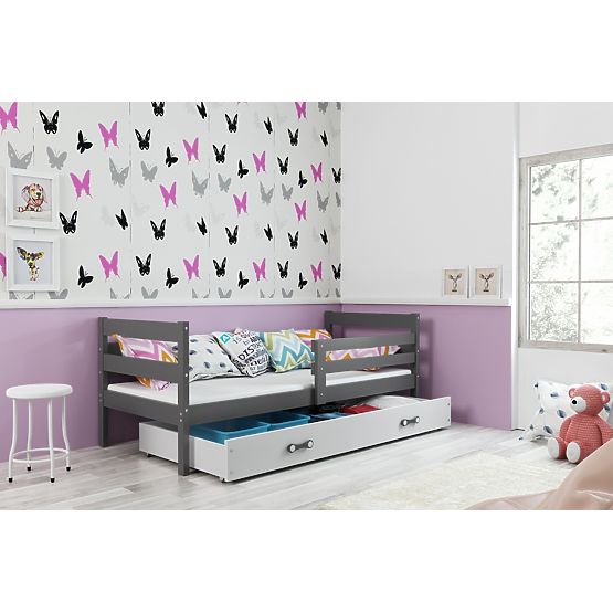 Children bed Erik - gray-white