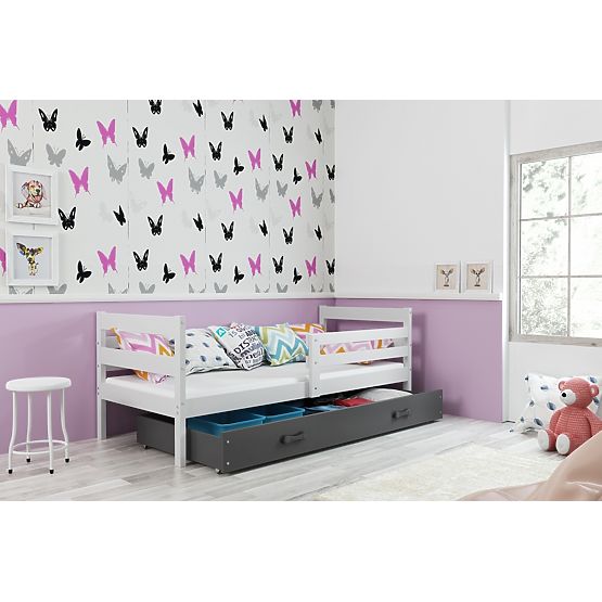 Children bed Erik - white-gray