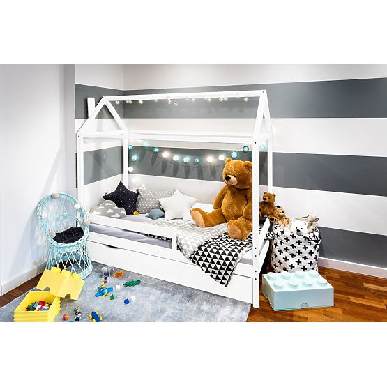 Children's House Bed Paul - White
