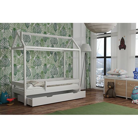 Children's House Bed Paul - White