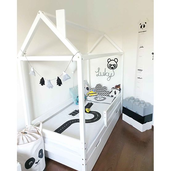 Children's House Bed Paul - White