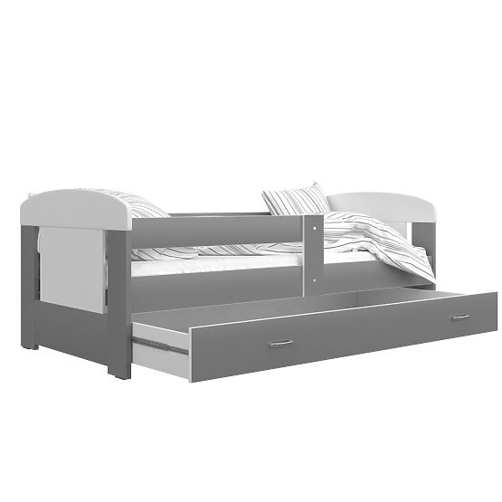 Children bed Philip - white-gray